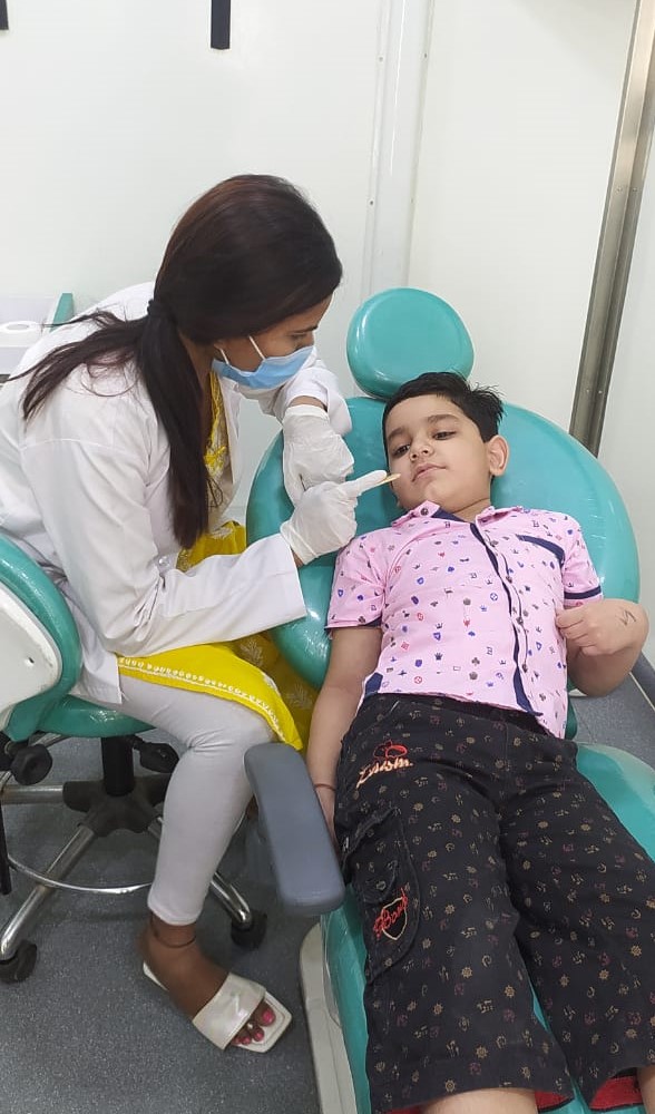 Free Dental Check-up Camp by Interact Club in collaboration with Rotary Noida Blood Centre  